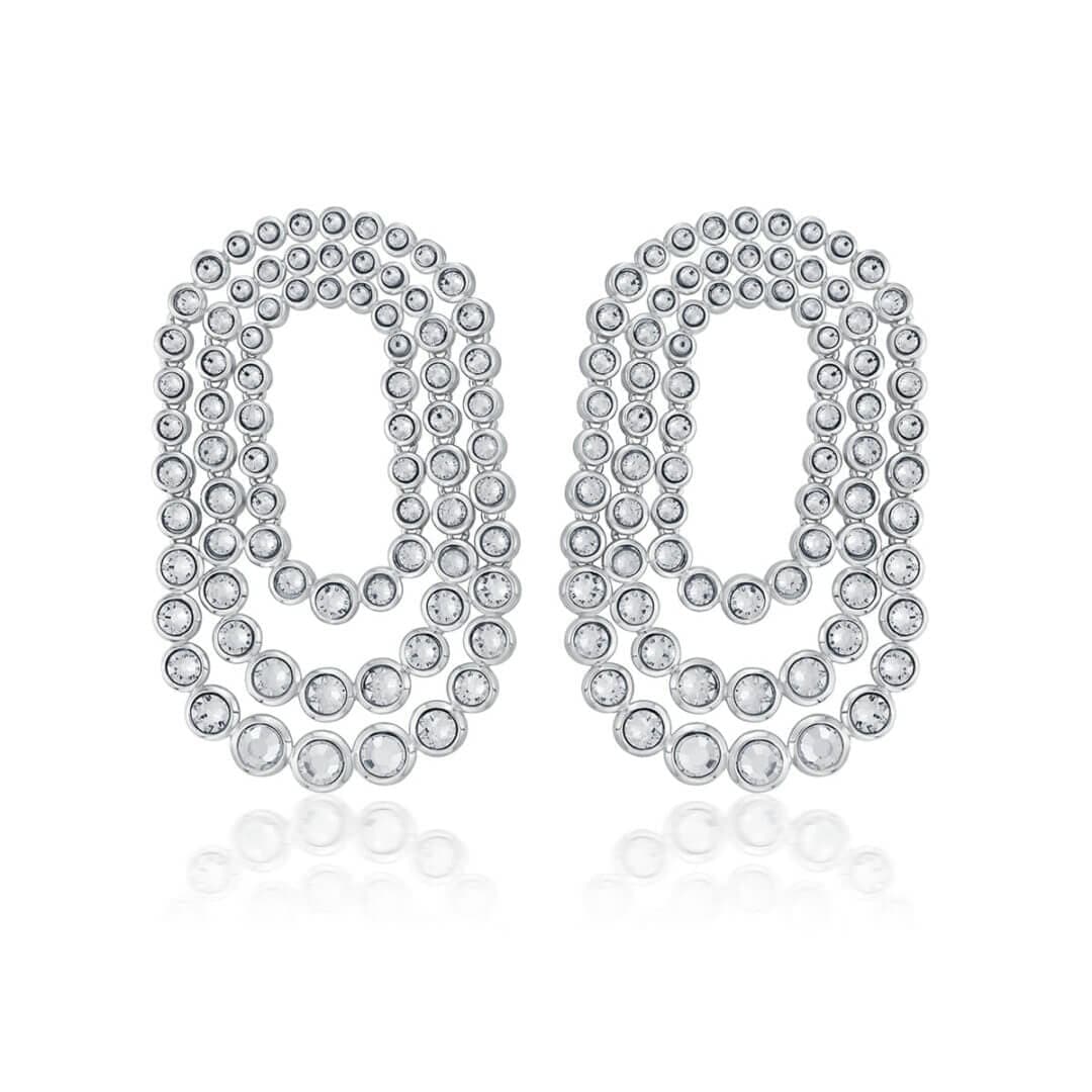 Ruhaniyat Shimmering CZ Earrings - Isharya | Modern Indian Jewelry