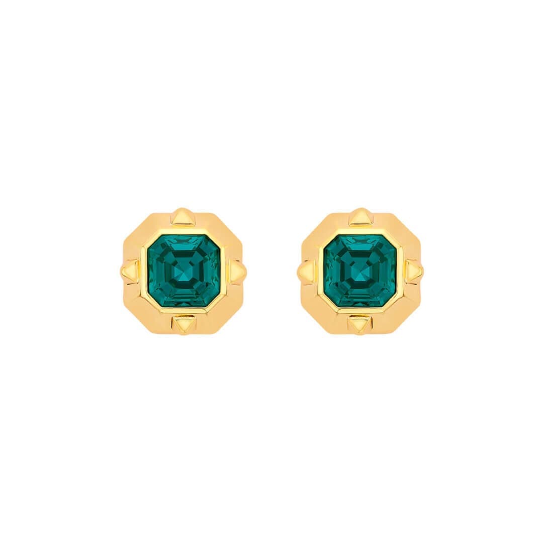 Simone Emerald Earrings - Isharya | Modern Indian Jewelry