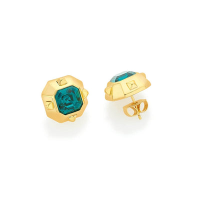Simone Emerald Earrings - Isharya | Modern Indian Jewelry