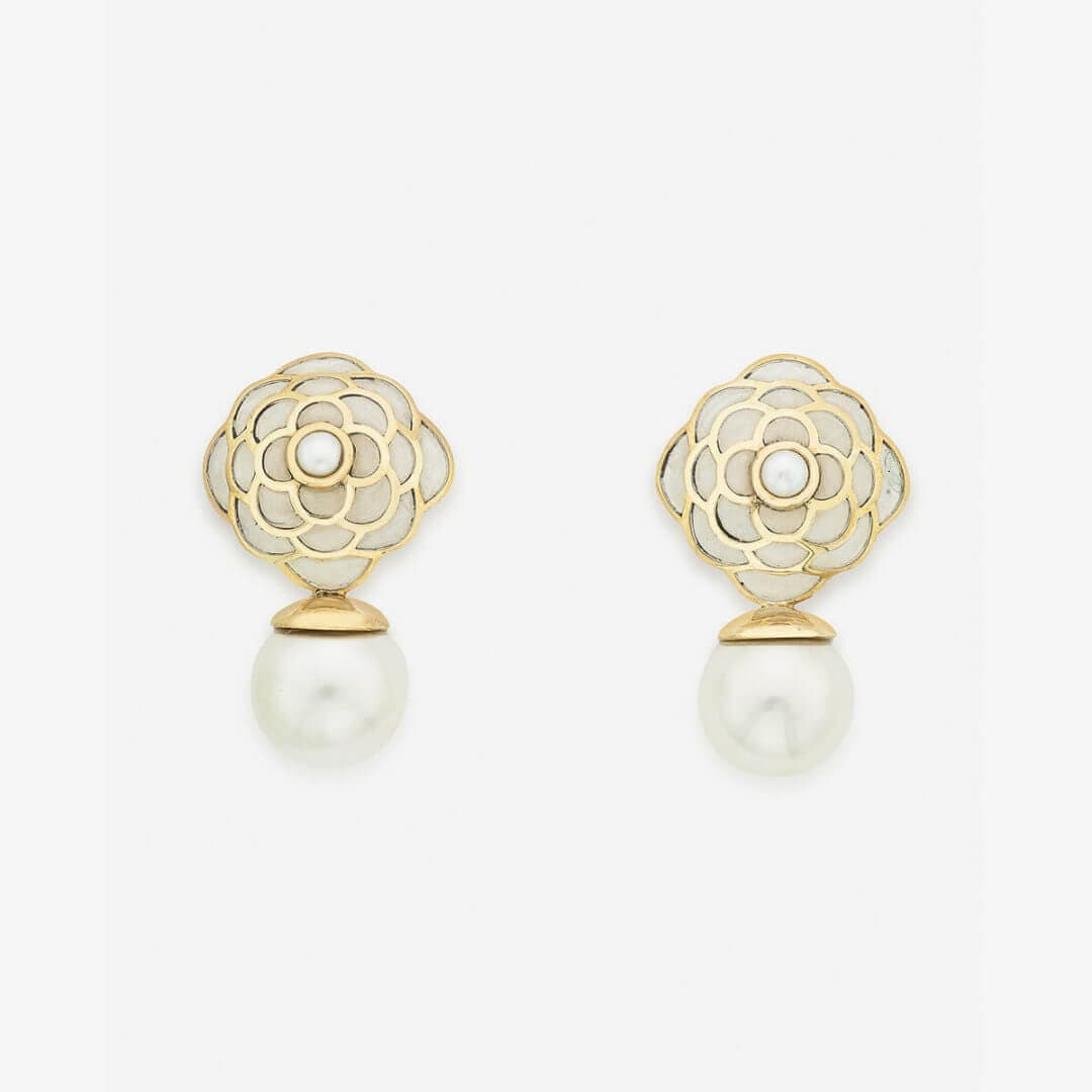 Infinite Petals  Resin Libra Earring - Isharya | Modern Indian Jewelry