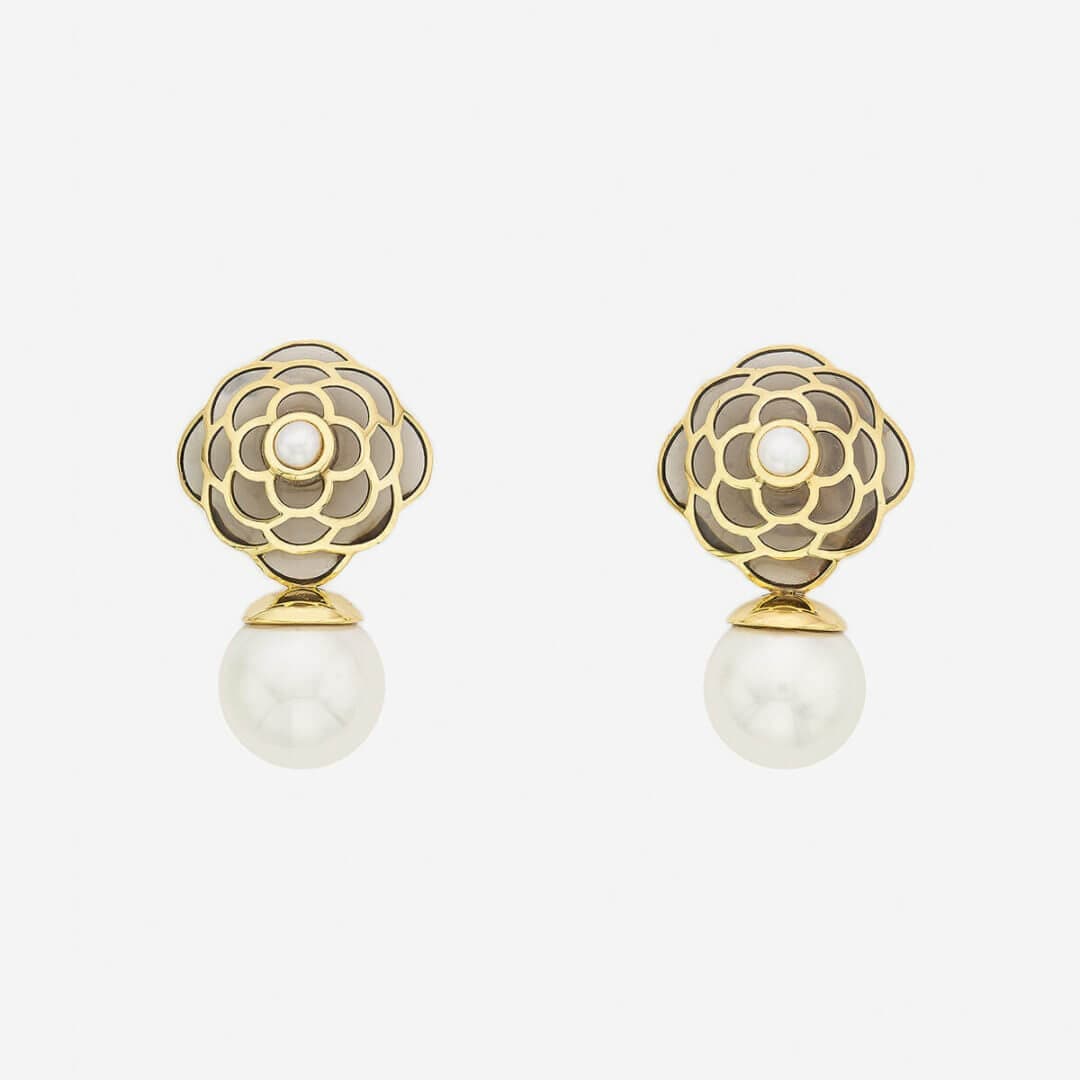 Infinite Petals  Resin Libra Earring - Isharya | Modern Indian Jewelry