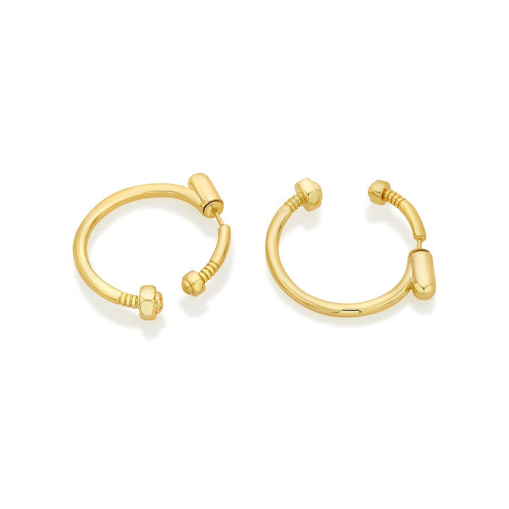 Yoko Gold Hoop Earrings - Isharya | Modern Indian Jewelry