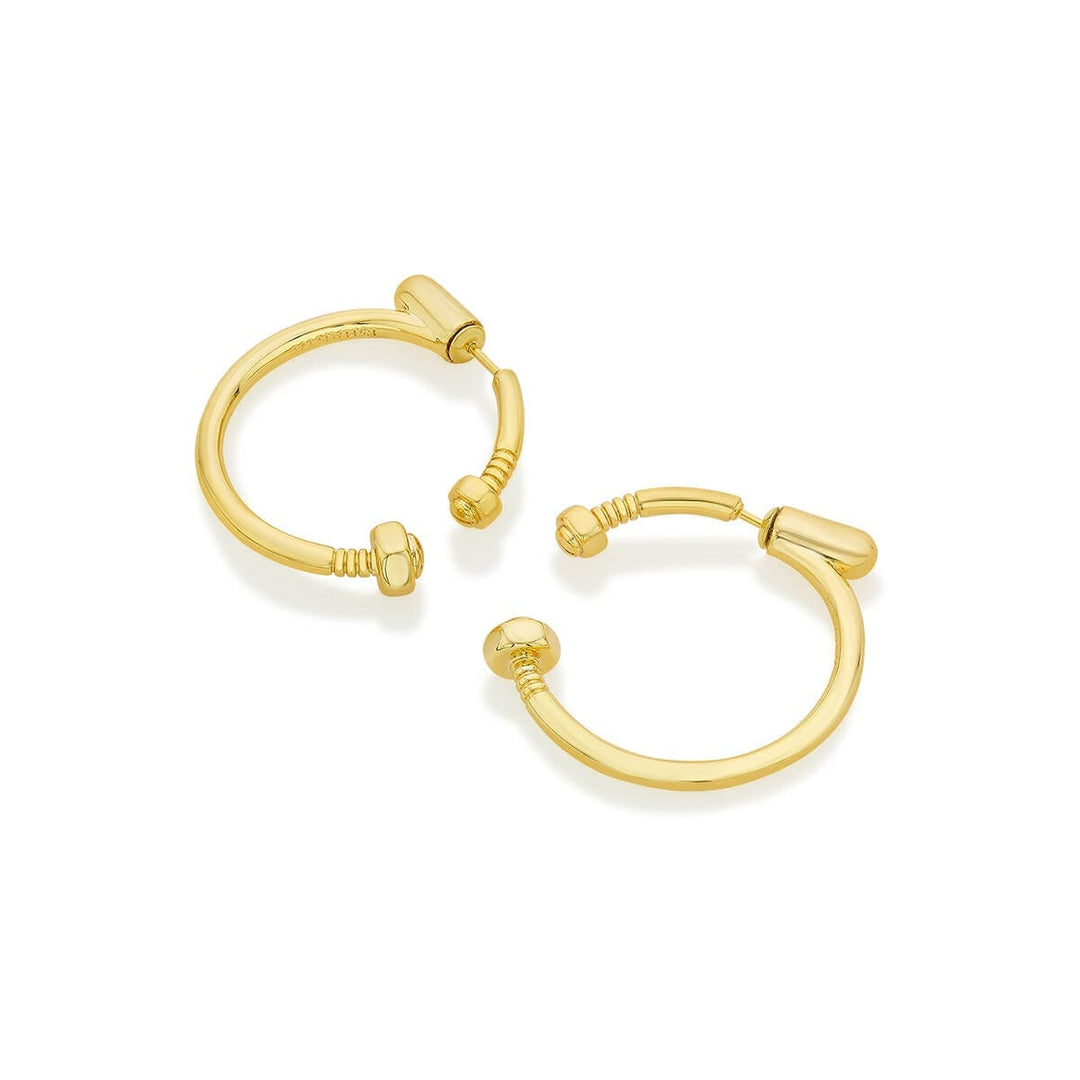 Yoko Gold Hoop Earrings - Isharya | Modern Indian Jewelry