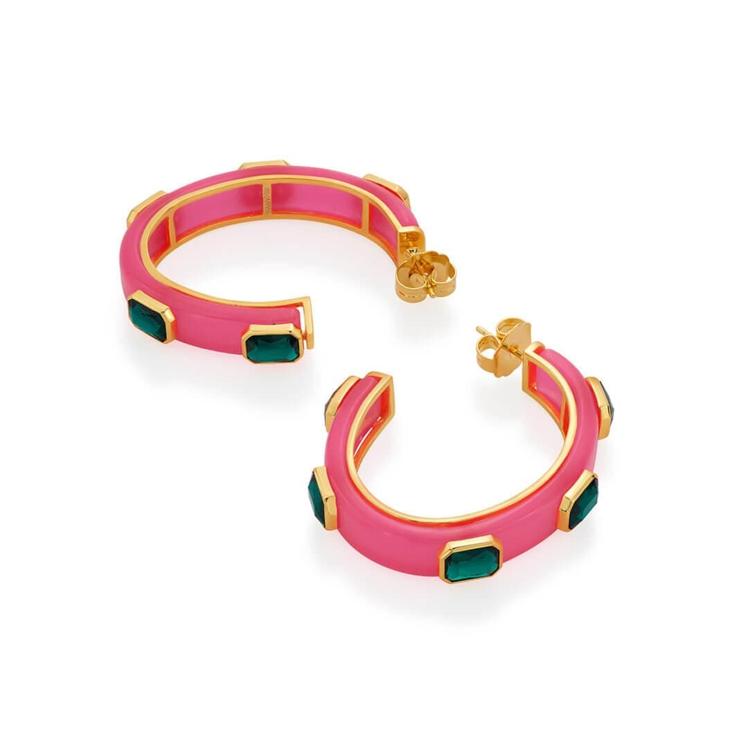 Amour Resin Slender Hoops - Isharya | Modern Indian Jewelry