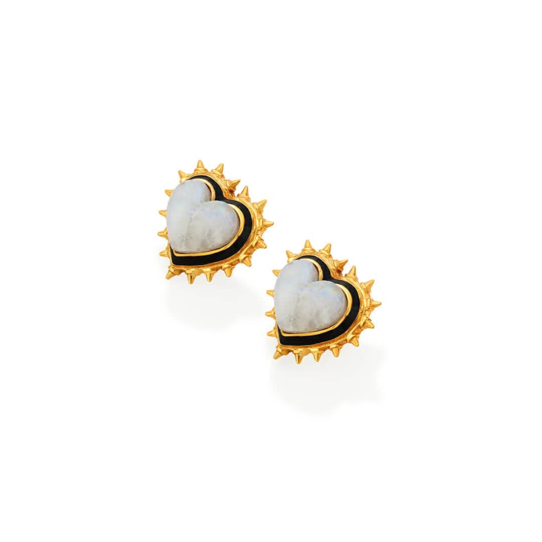Heartful Duo Studs - Isharya | Modern Indian Jewelry