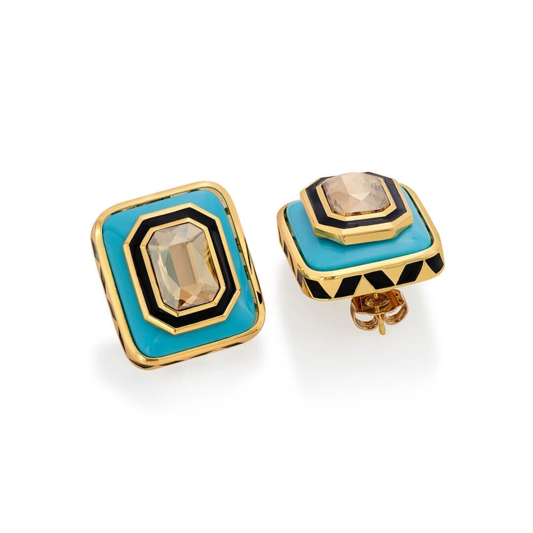 Kefi Resin Studs - Isharya | Modern Indian Jewelry