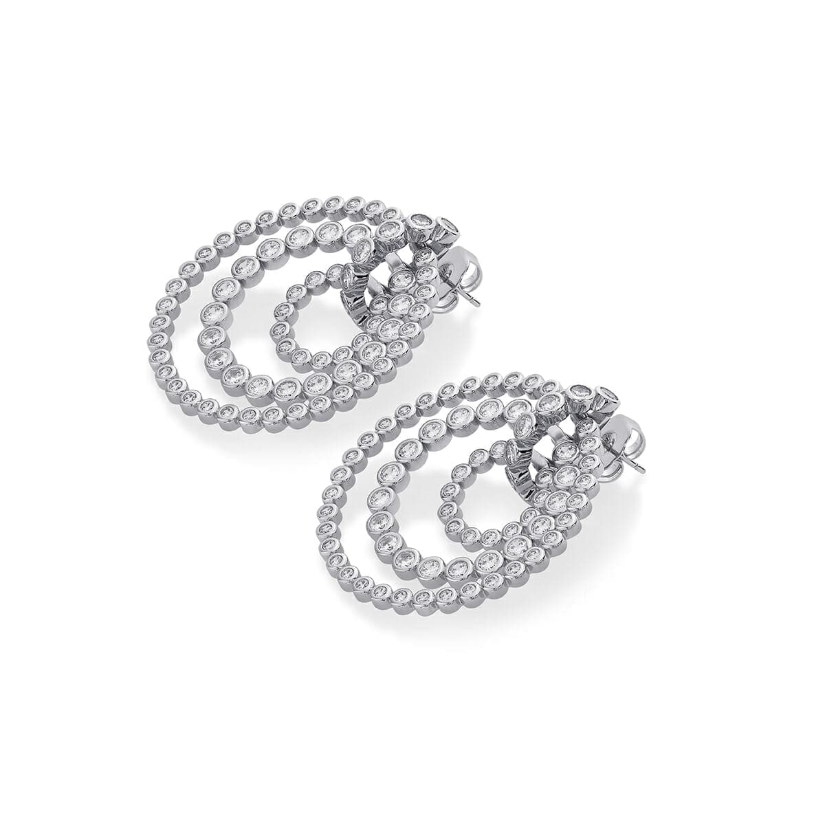 Nazm CZ Concentric Studs - Isharya | Modern Indian Jewelry