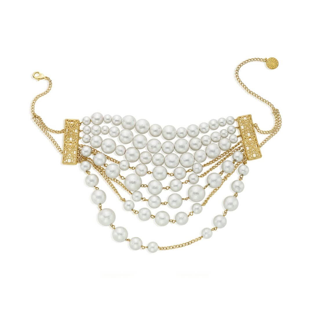 Temple Muse 8 Strand choker (Deepika) - Isharya | Modern Indian Jewelry