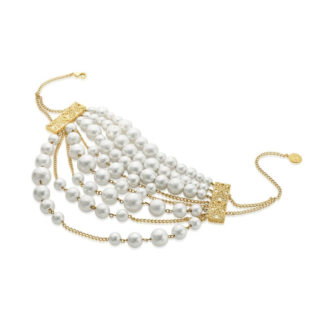 Temple Muse 8 Strand choker (Deepika) - Isharya | Modern Indian Jewelry