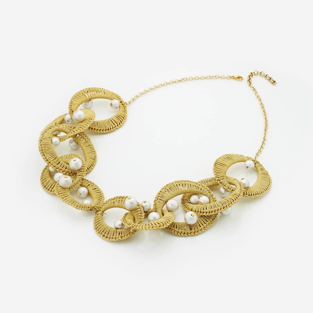 Arinna Statement Pearl Necklace - Isharya | Modern Indian Jewelry