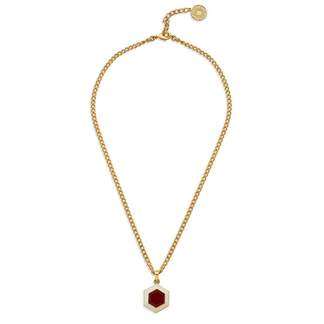 Borderless Drop Necklace In Pink Quartz - Isharya | Modern Indian Jewelry