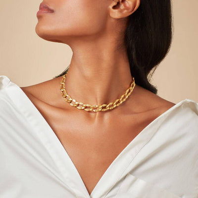Chain-link Charm Necklace - Isharya | Modern Indian Jewelry