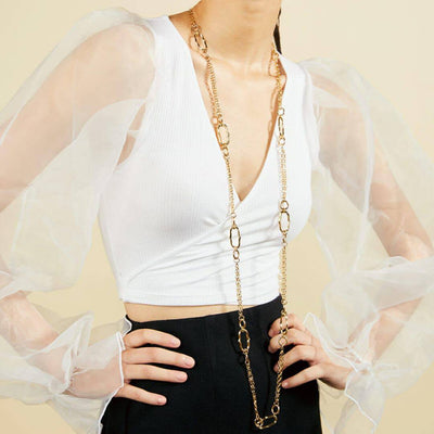 Personalizable Mughal Long Necklace - Isharya | Modern Indian Jewelry