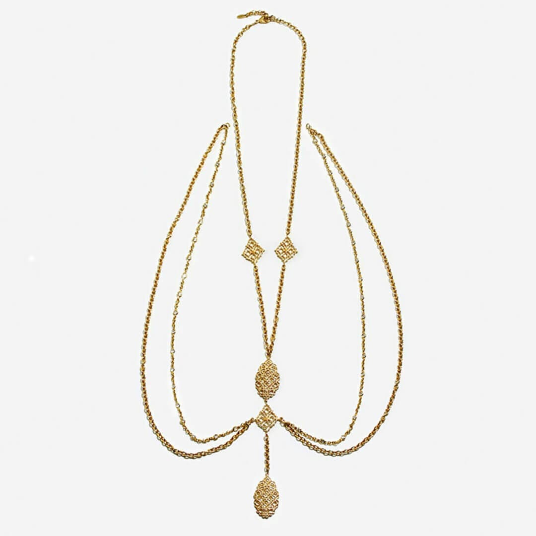 Royal Filigree Harness and Necklace - Isharya | Modern Indian Jewelry
