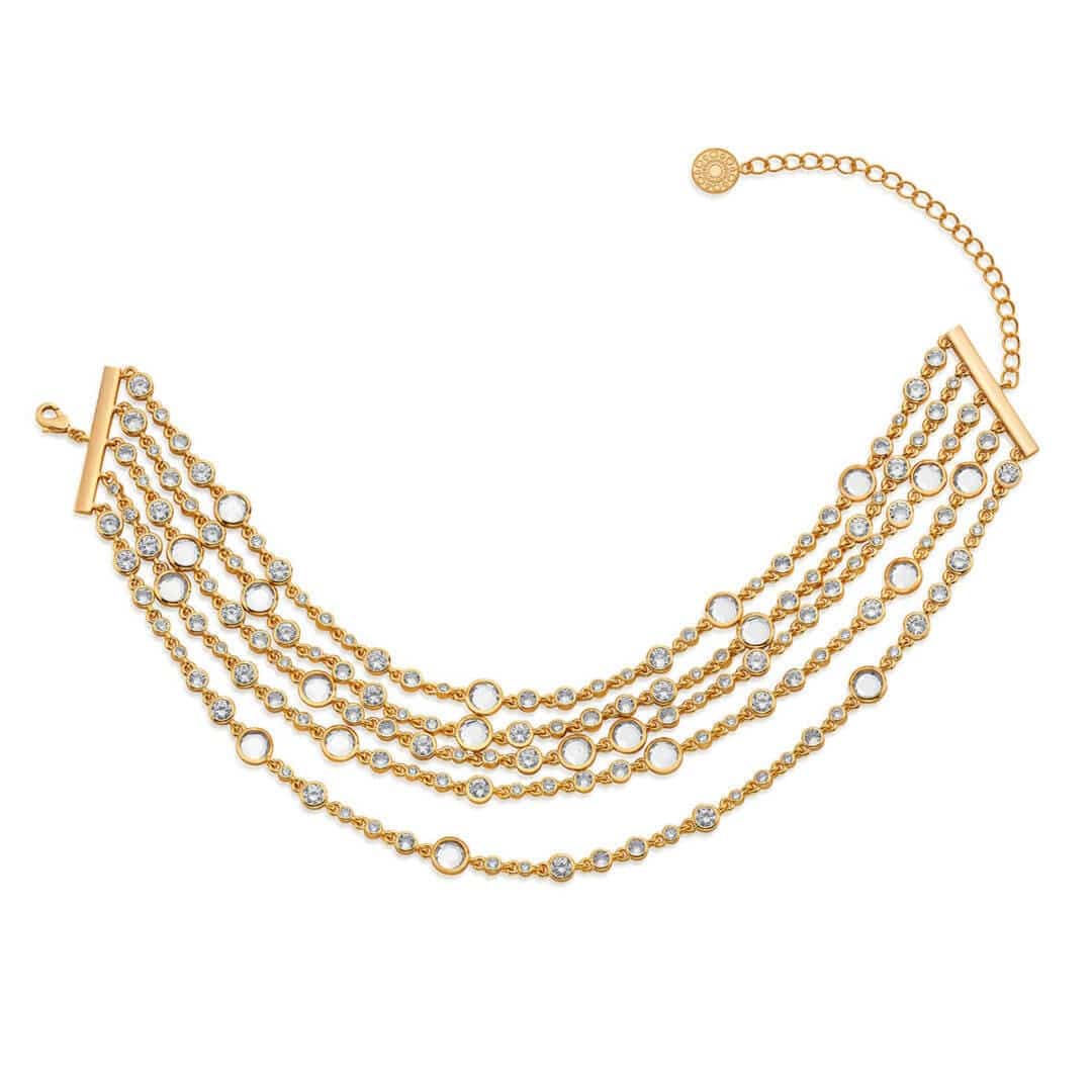 Statement Collar CZ Necklace - Isharya | Modern Indian Jewelry