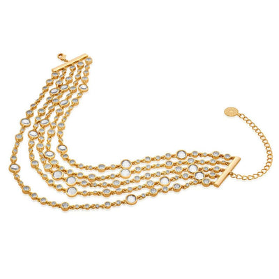 Statement Collar CZ Necklace - Isharya | Modern Indian Jewelry