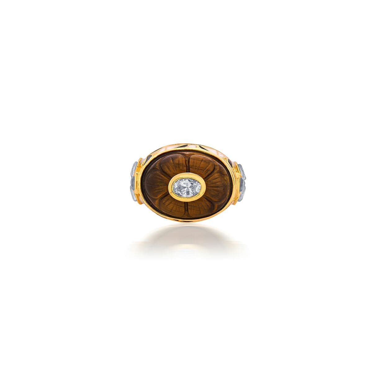 Amber Heirloom Mughal Ring - Isharya | Modern Indian Jewelry