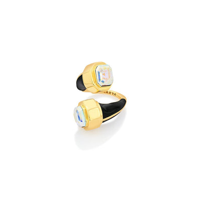 Faye Wrap Abalone Ring - Isharya | Modern Indian Jewelry