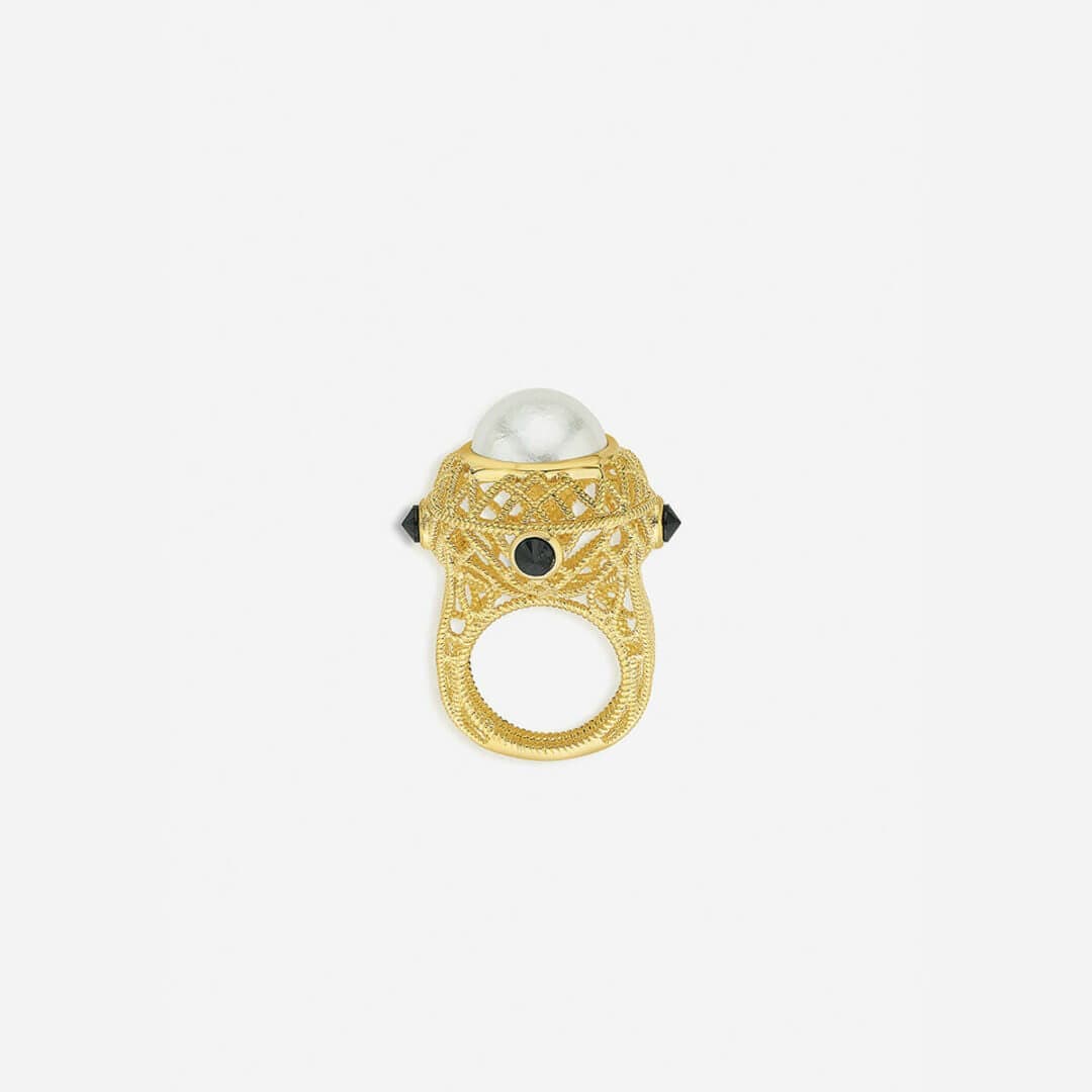 Gypsy Soul Pearl Power Ring - Isharya | Modern Indian Jewelry
