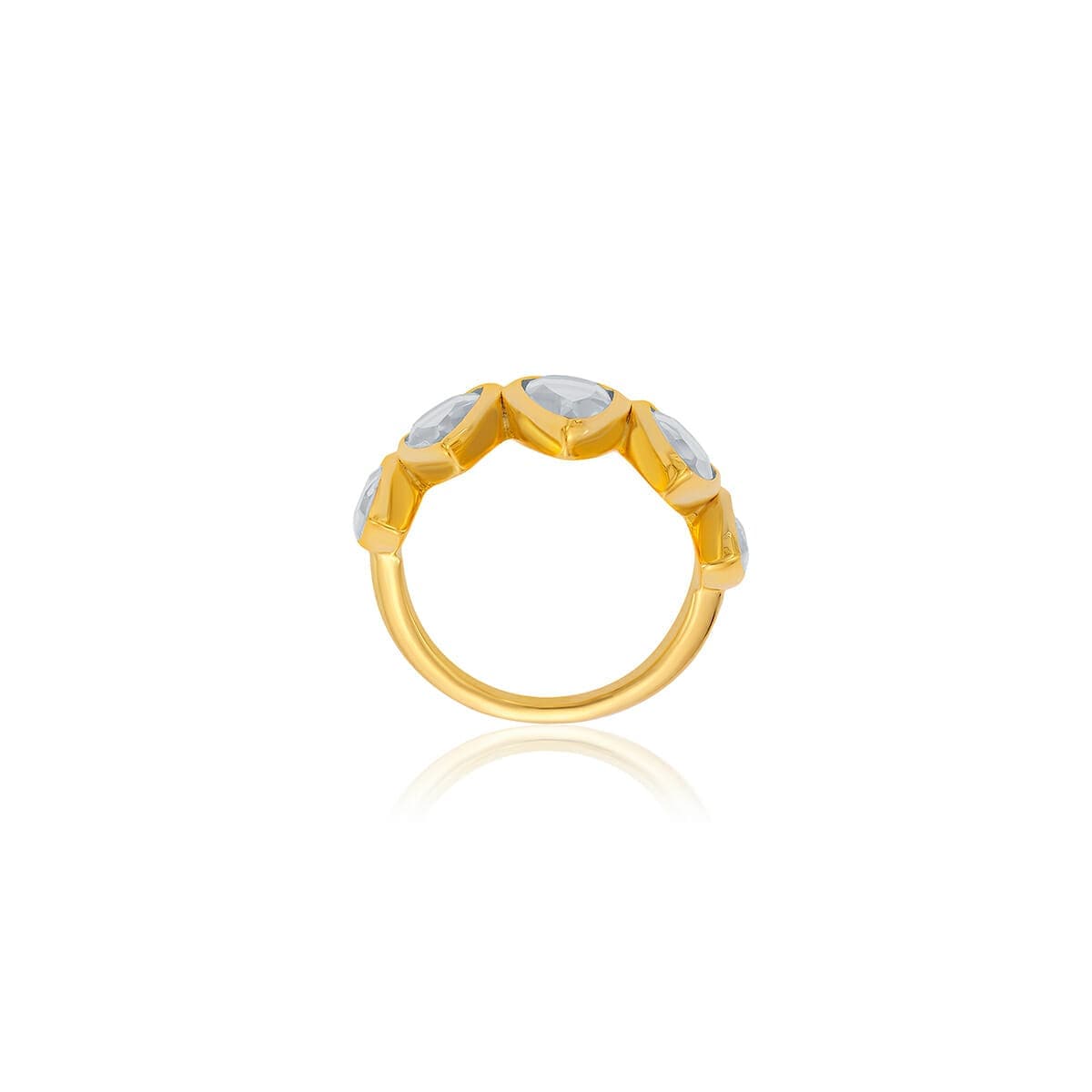 Jugni Mirror Princess Ring - Isharya | Modern Indian Jewelry