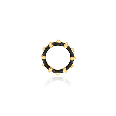 Phogat Black Resin Stackable Ring - Isharya | Modern Indian Jewelry