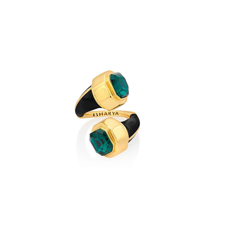 Rana Wrap Emerald Ring - Isharya | Modern Indian Jewelry