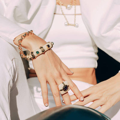 Shabana Amethyst Ring - Isharya | Modern Indian Jewelry